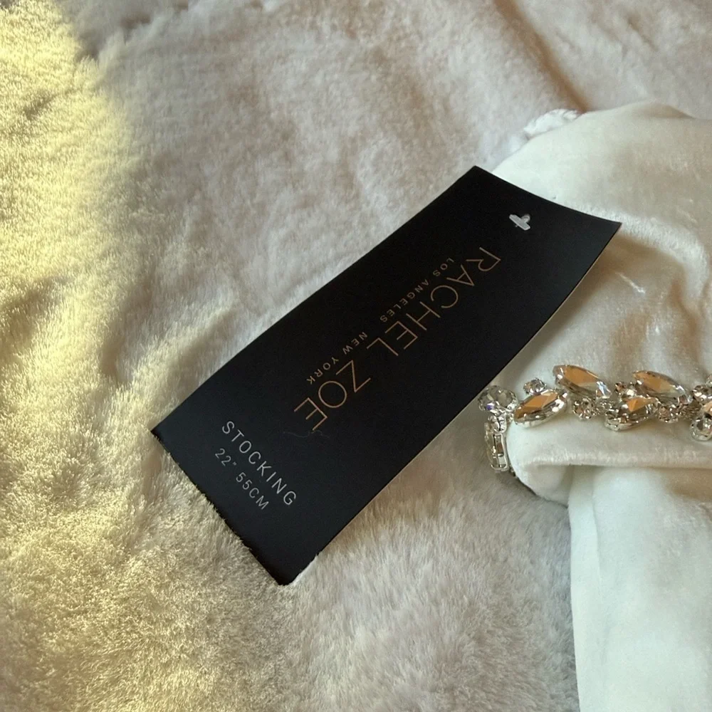 Rachel Zoe beaded Christmas stocking NWT
